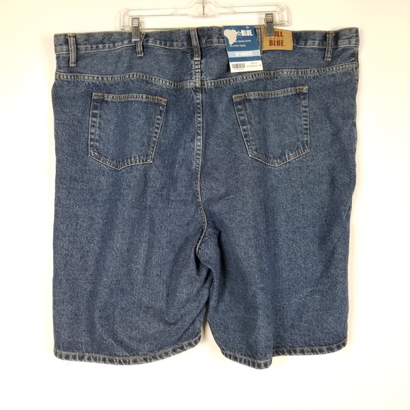 Full Blue Big Men's Jean‎ Shorts Size 52 - Picture 2 of 2